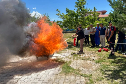 Hastanede yangın tatbikatı