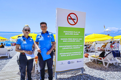 Antalya’da 'Dumansız Plaj' dönemi başladı
