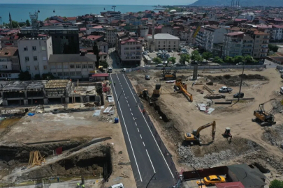 Ordu'da Millet Düzü’nde ilk asfalt serildi