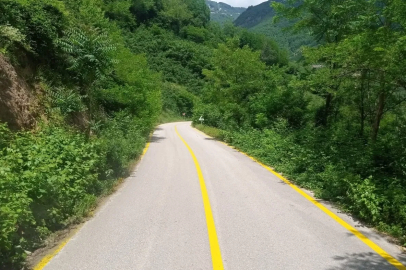 Ordu’da 38 kilometrelik yol ağında çizgi çalışması tamamlandı