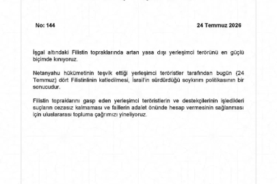 Dışişleri'nden İsrail'e sert tepki!
